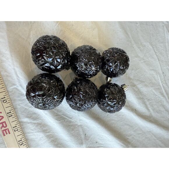 30 Black White Christmas Tree Ornament Assortment 22 Shatterproof 3 Glass Asst - Picture 6 of 6